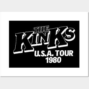 Vintage Tour Kink's 1980 Posters and Art